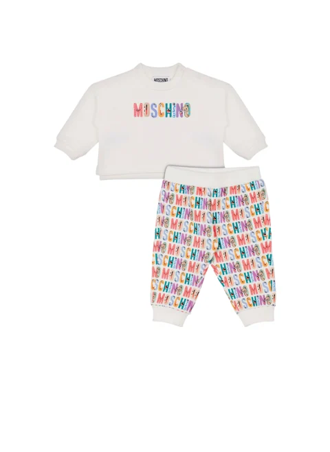 Спортен комплект с принт Moschino Kids