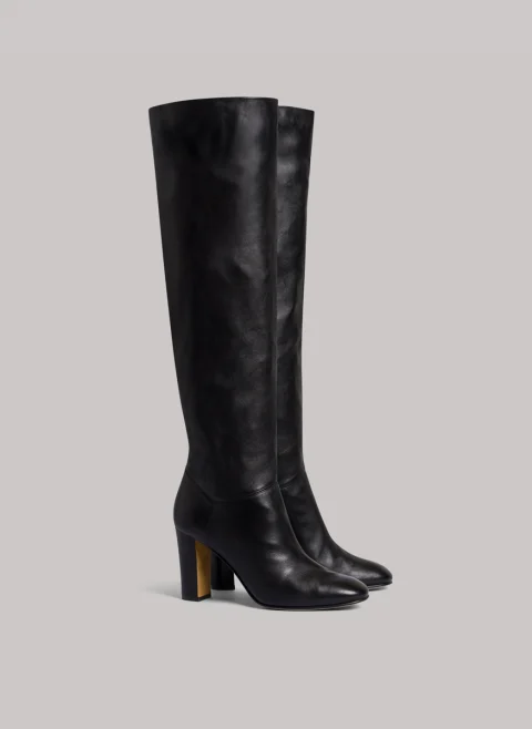 Ботуши от естествена кожа Alberta Ferretti — снимка 6