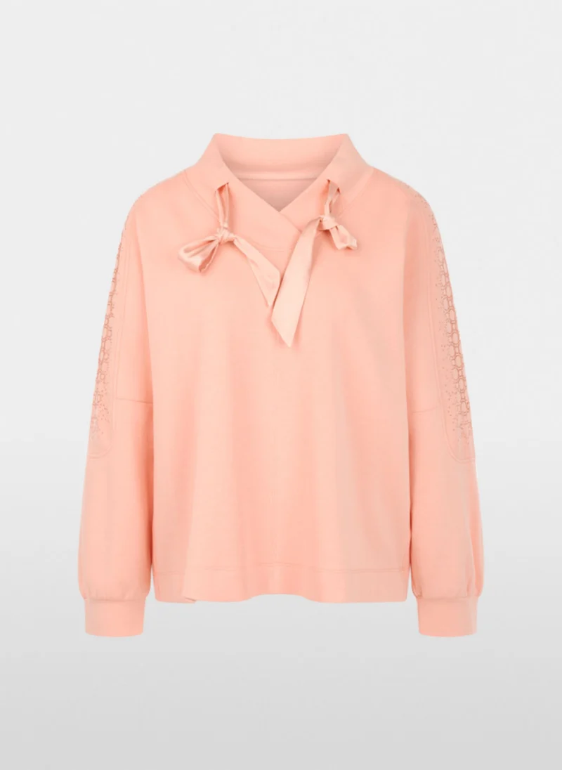 Суитшърт с декоративни кристали Marc Cain Sports