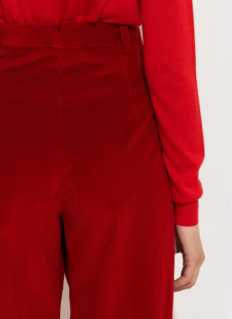 Панталон от рипсено кадифе Weekend Max Mara Ordine — снимка 4