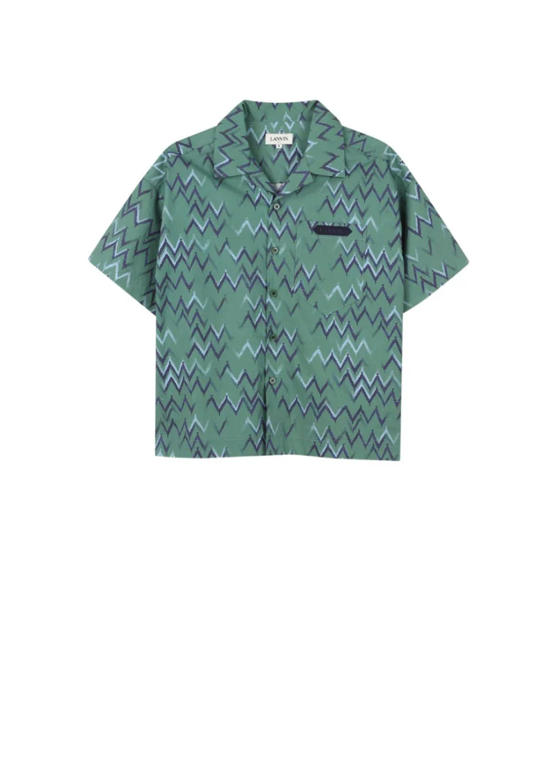 Риза с принт Lanvin Kids