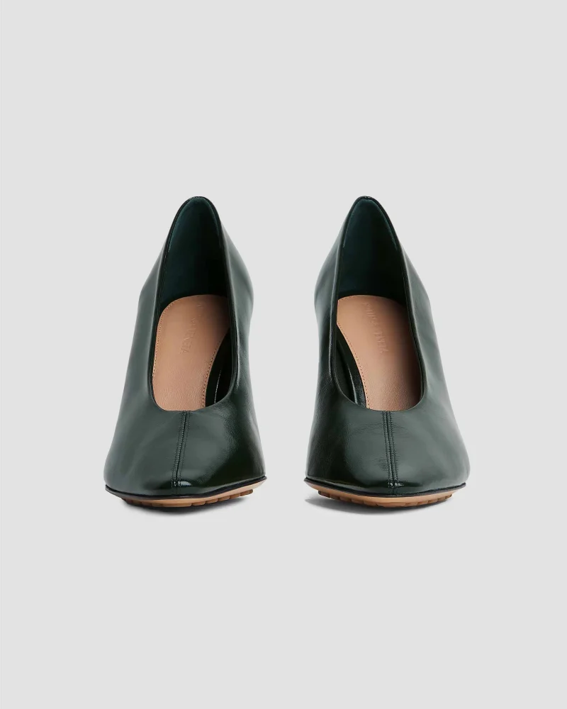 Sofia Pump in Dark Green — снимка 2