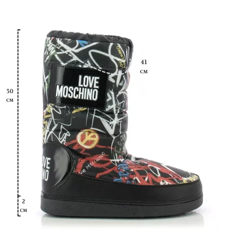 Дамски Спортни Боти MOSCHINO – JA24022G16IP200A ST. GRAFF. NE — снимка 6