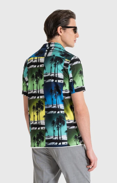 Риза HONOLULU от вискоза и памук — снимка 2