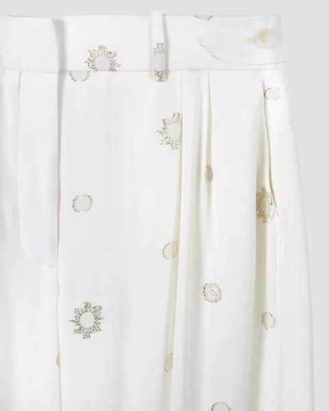 Foil Dot Banana Leg Trousers — снимка 3
