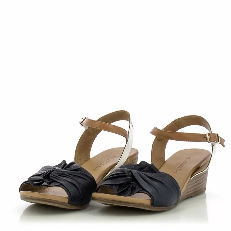 Дамски Сандали На Платформа VERONELLA – 030-88-1411 NAVY-WHITE-NEWTAN — снимка 3
