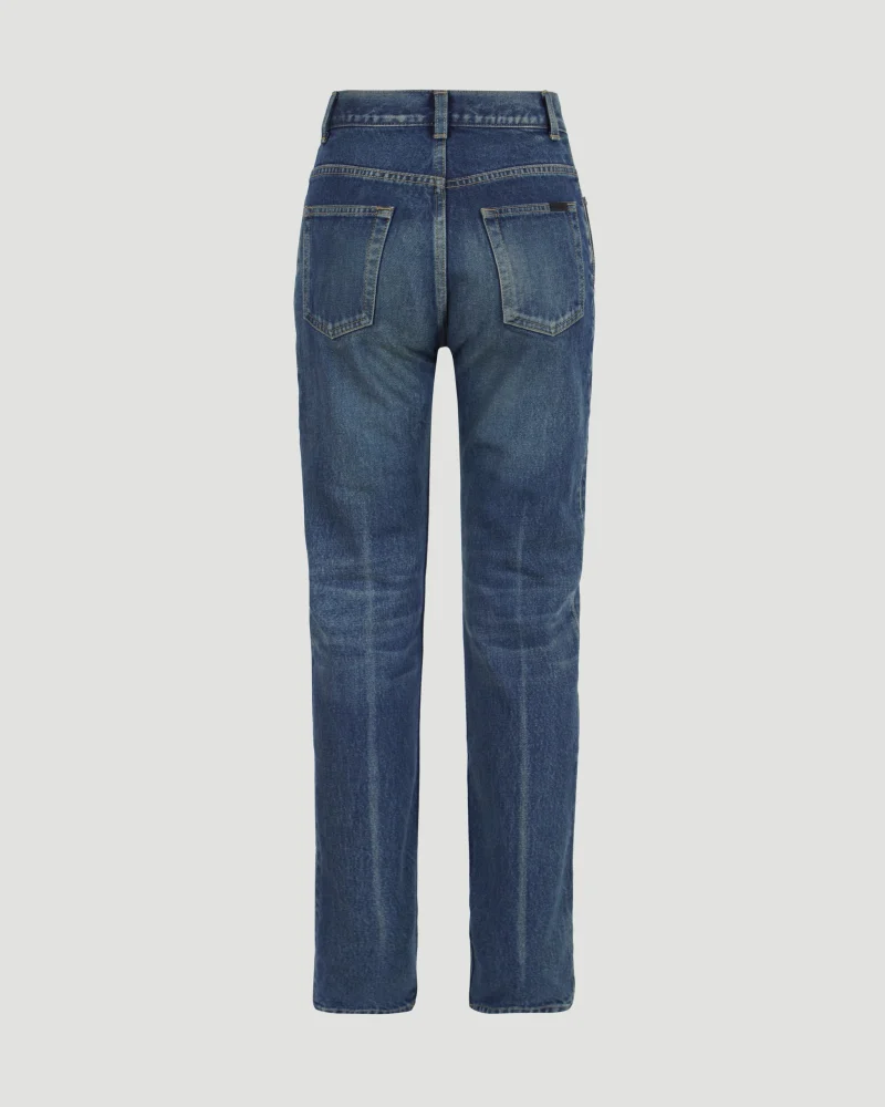 Cindy Jeans in Dark Beach Blue Denim — снимка 2