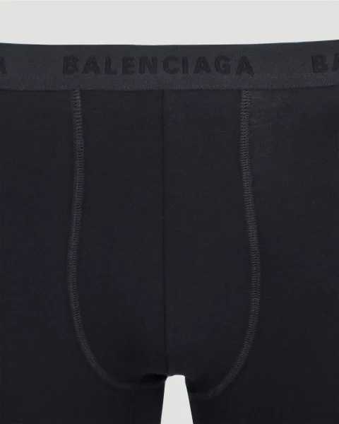 Under Leggings in Black Stretch Cotton — снимка 2
