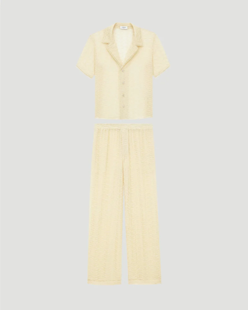 Set in Broderie Anglaise and Muslin