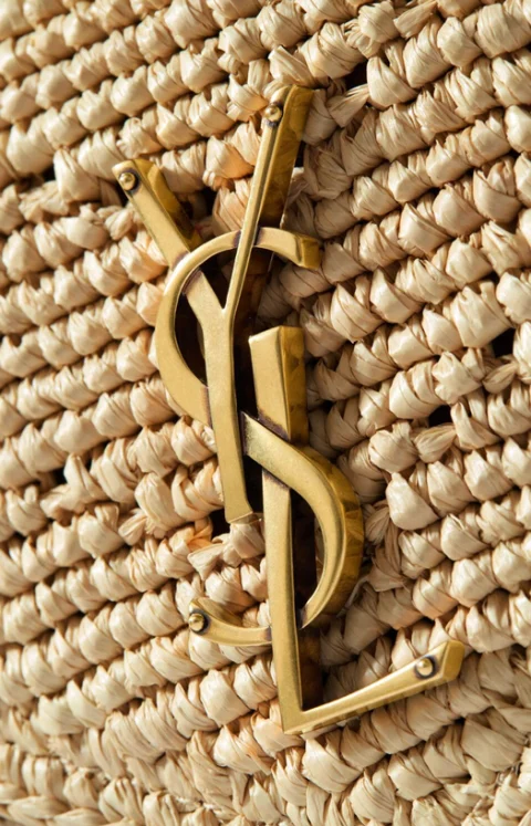 Loulou Small Chain Bag in Raffia — снимка 4