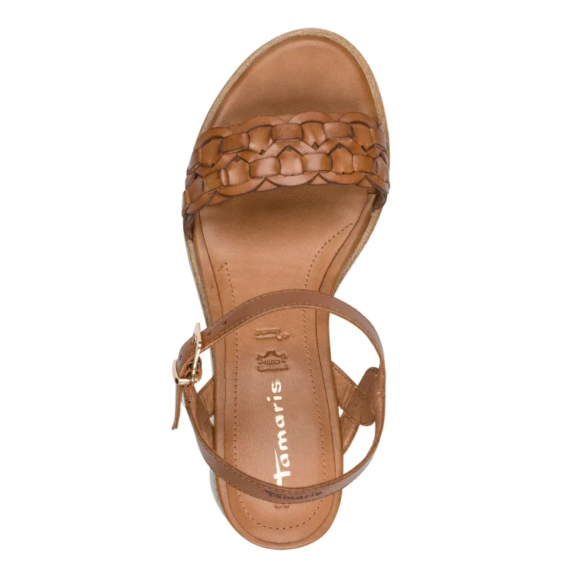 Дамски Сандали На Платформа TAMARIS – 1-28334-46-305 COGNAC — снимка 5