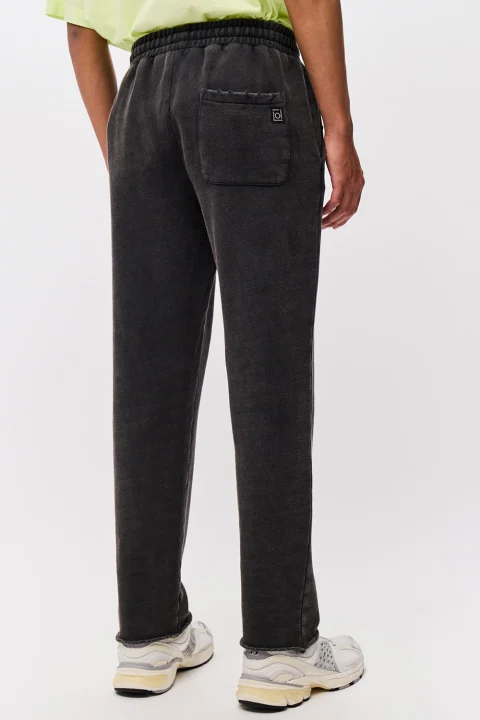 Долнище Sweatpants With Destroys DLMSP000092 vintage black — снимка 2