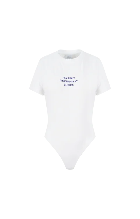 Ivory Bodysuit with Print