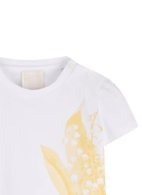 Тишърт с флорален принт Givenchy Kids — снимка 2