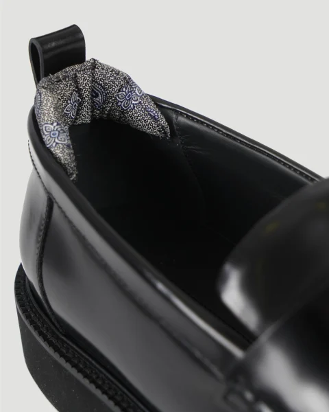 Leather Penny Loafers with Paisley Print — снимка 2