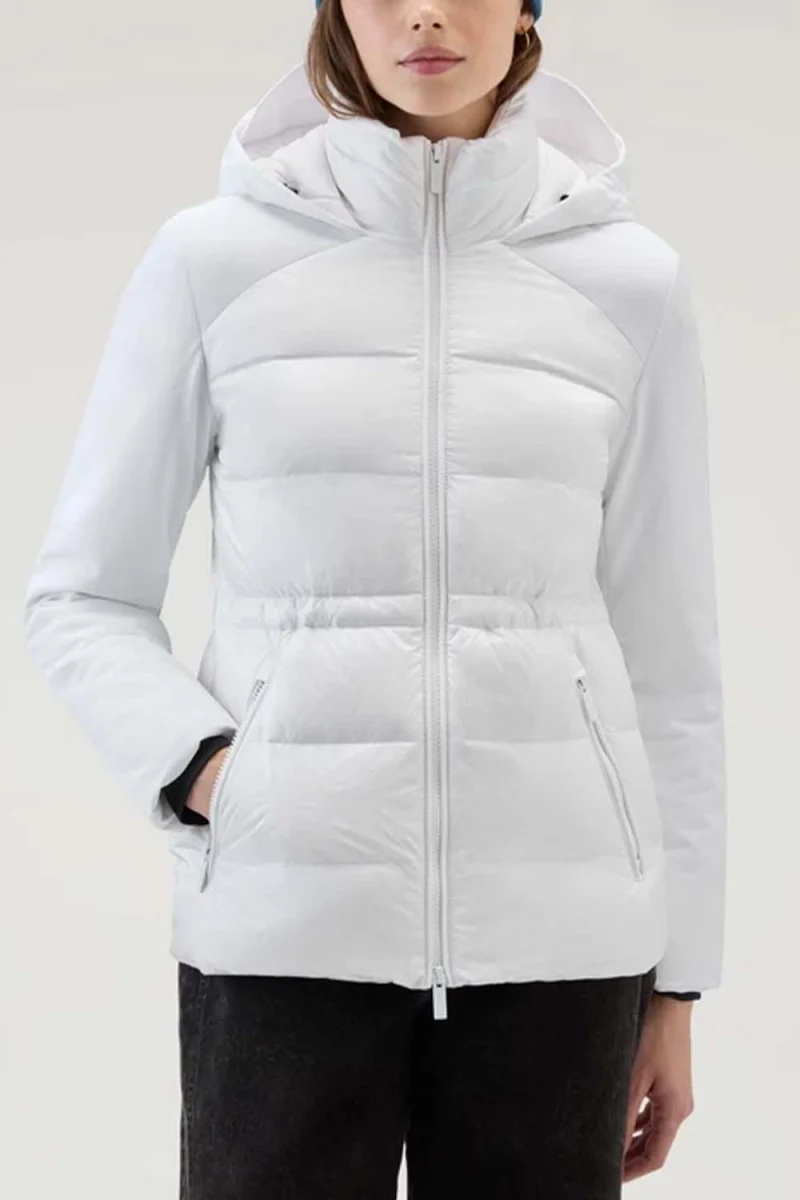 Яке Soft Shell Down Quilted Hybrid CFWWOU0891FRUT3496 8637 natural white — снимка 2
