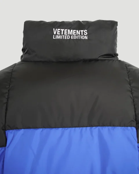 Puffer Jacket in Blue and Black — снимка 4