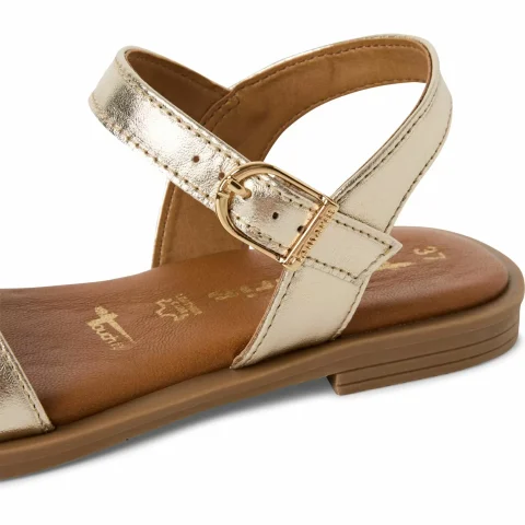 Дамски Равни Сандали TAMARIS – 1-28160-42-965 LIGHT GOLD MET — снимка 4