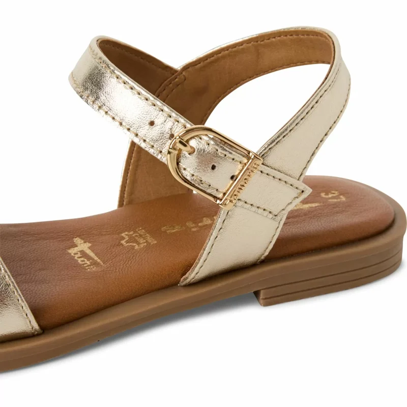 Дамски Равни Сандали TAMARIS – 1-28160-42-965 LIGHT GOLD MET — снимка 4