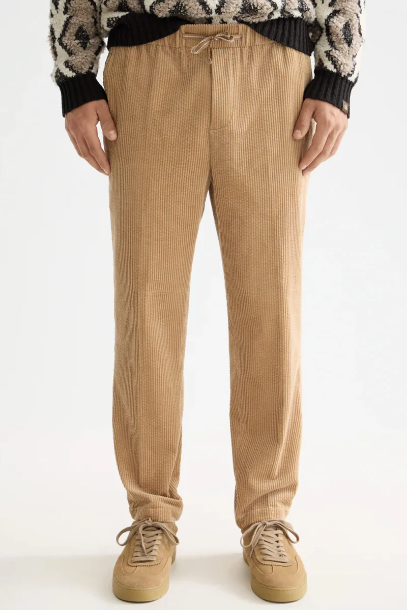 Панталон Fave Cotton Corduroy Loose Tapered Jogger 181187 210 tannin — снимка 2
