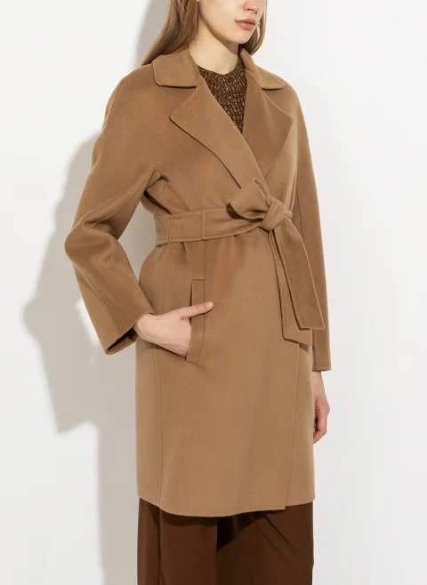 Палто с кашмир 'Robe cut' Max Mara Studio Msttenore — снимка 12