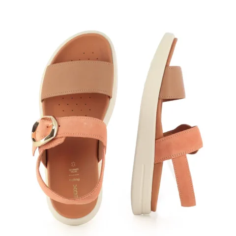 Дамски Равни Сандали GEOX – D65PAA D XAND 2S PEACH/BEIGE — снимка 5