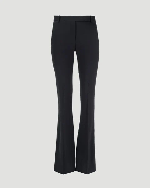 Bootcut Tailored Trousers in Black