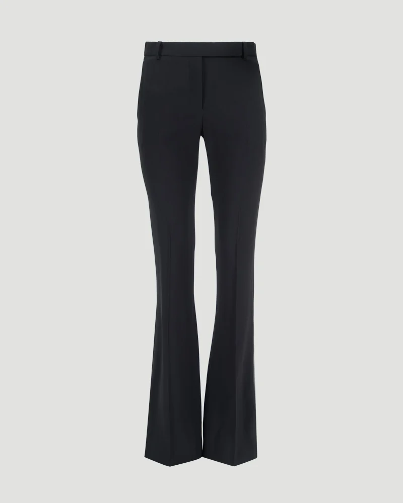 Bootcut Tailored Trousers in Black