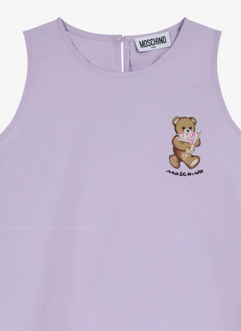 Рокля с принт Moschino Kids — снимка 3