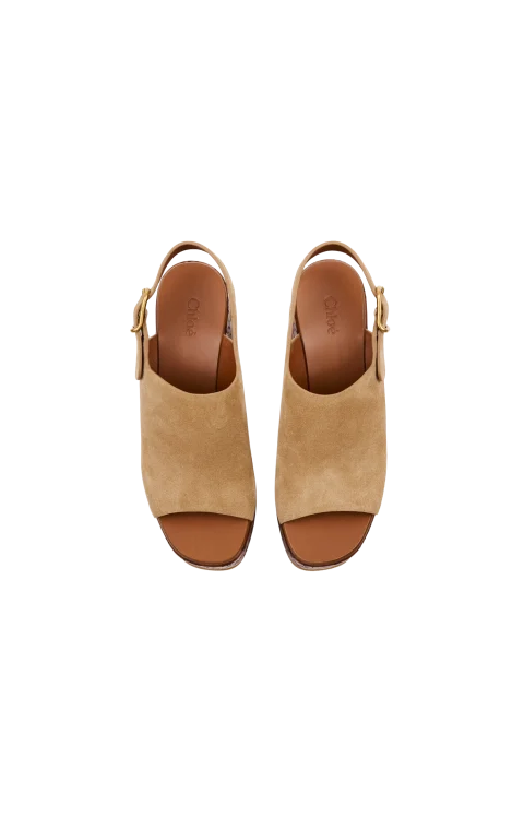 Maxime Wedge Sandal Beige — снимка 4