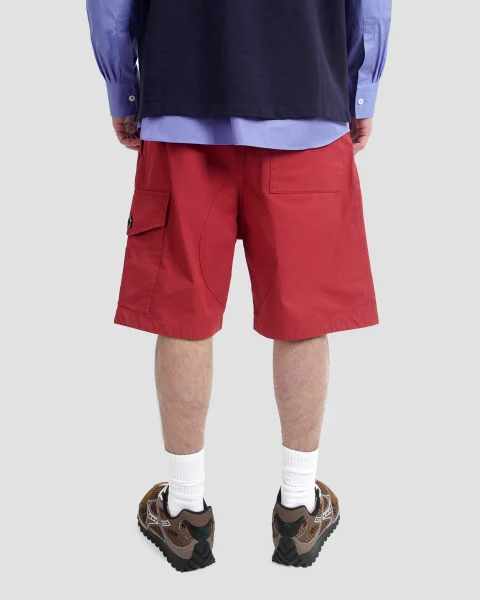 Light Cotton Twill Shorts in Rosewood — снимка 3