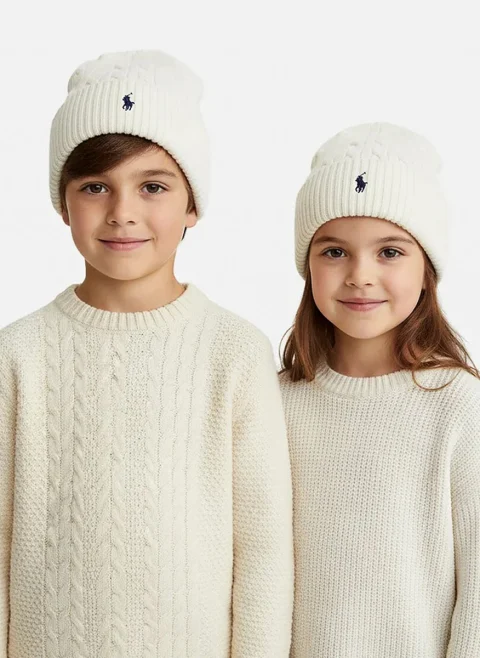 Шапка с бродерия Ralph Lauren Kids 6-14 — снимка 4
