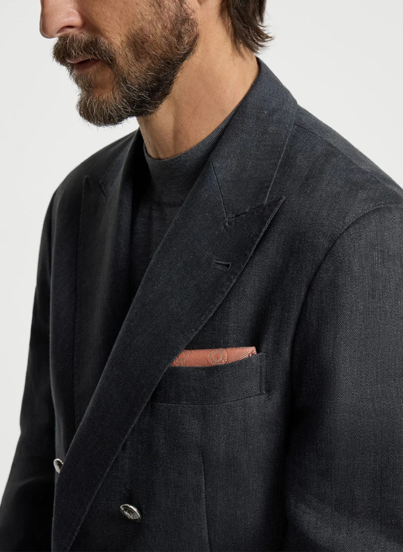 Кърпичка за сако от коприна Brunello Cucinelli — снимка 3