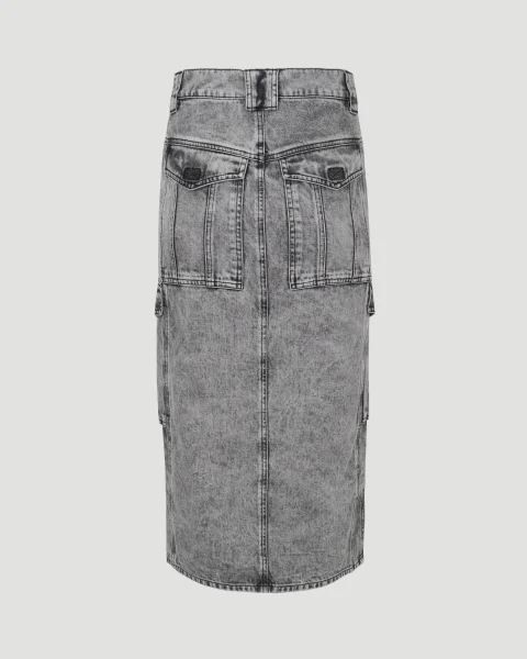 Denim Skirt in Grey — снимка 2
