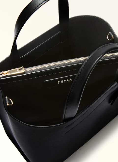 Чанта Tote Furla Divide It Nero S — снимка 4