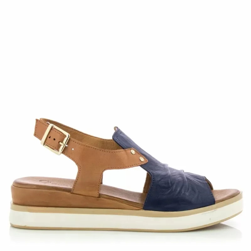 Дамски Сандали На Платформа CARLO FABIANI – 133.1087 NAVY/COCONUT 07