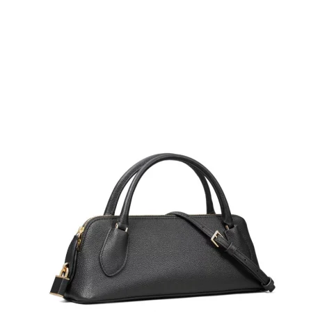 Дамска черна чанта Lock Top TORY BURCH — снимка 6