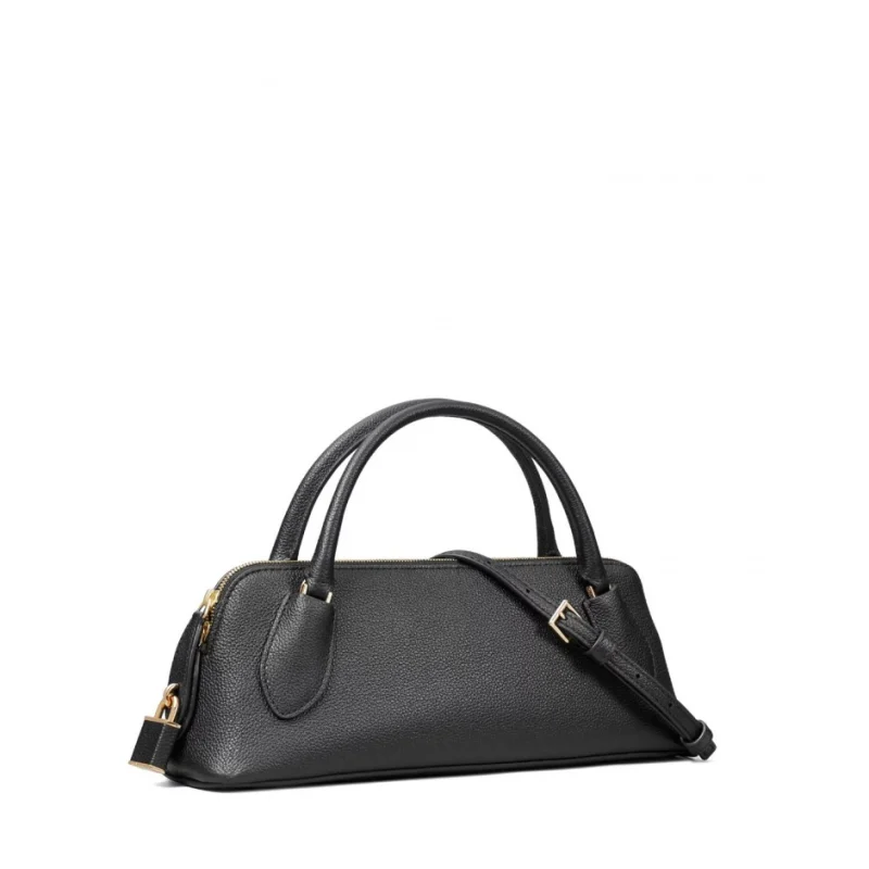 Дамска черна чанта Lock Top TORY BURCH — снимка 6