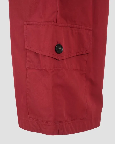 Light Cotton Twill Shorts in Rosewood — снимка 6