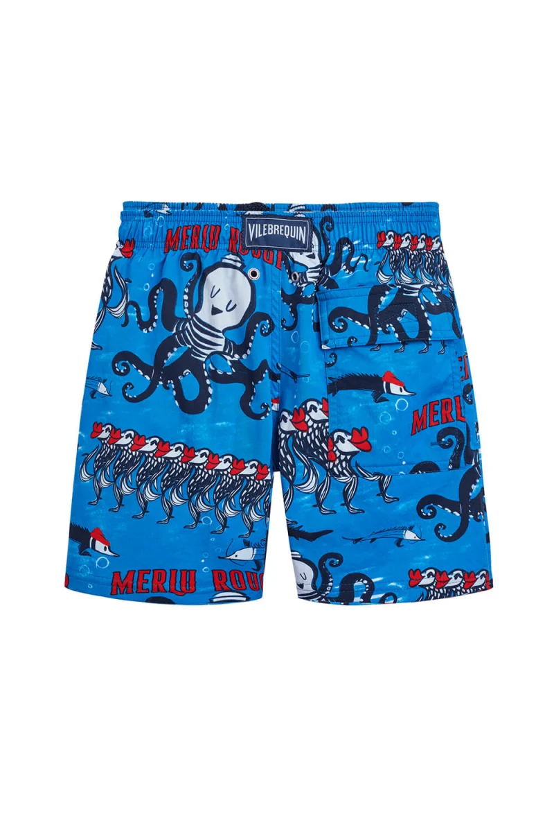Детски Бански JIIAF130 601 bleu neon — снимка 2