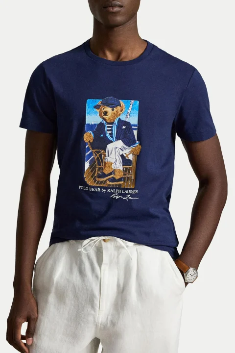 T-Shirt 26/1 Jersey-Knt 710B21964001 410 navy — снимка 2