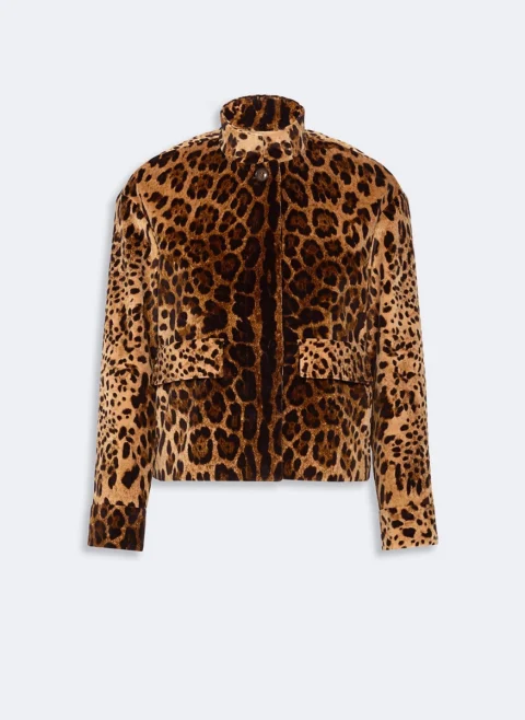 Яке с анималистичен принт Max Mara Studio Mstedro — снимка 7