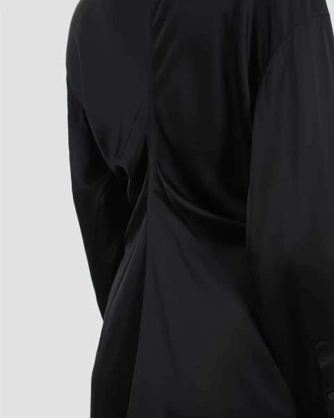 Slouch Shirtdress in Black — снимка 3
