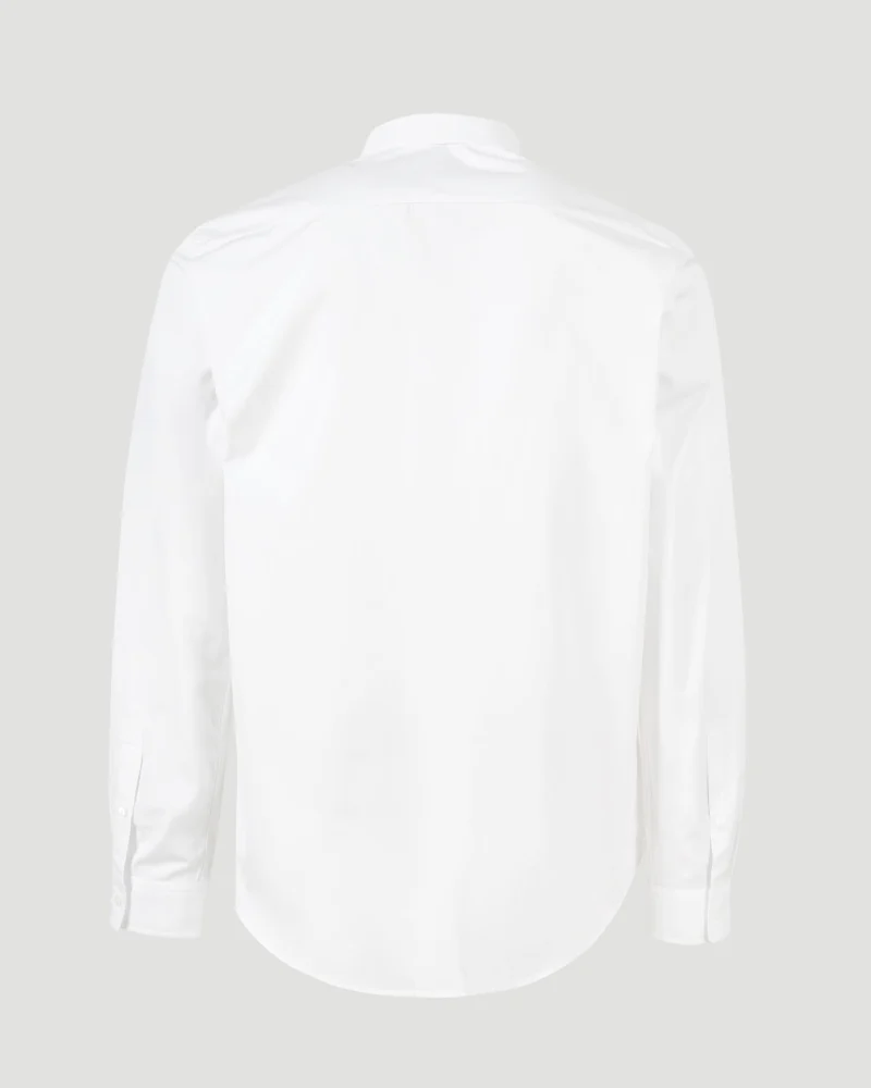 Cotton Formal Shirt in White — снимка 2