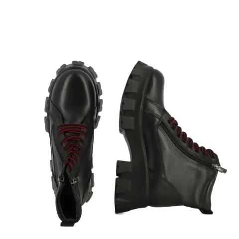Дамски Равни Боти CARLO FABIANI – 20EF126-08 BLACK / COMBI — снимка 5