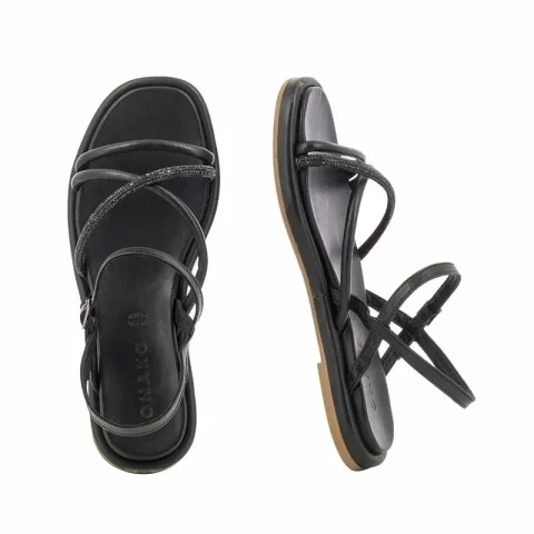 Дамски Равни Сандали ONAKO – 237 ALL BLACK — снимка 5