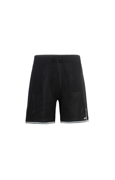 Black Mesh Shorts
