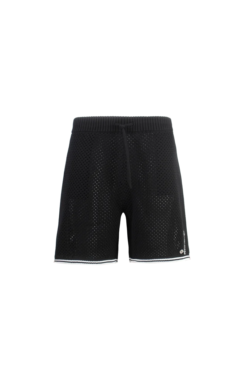 Black Mesh Shorts