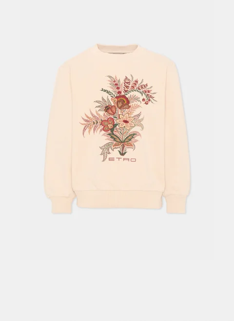 Суитшърт с флорален принт Etro Kids