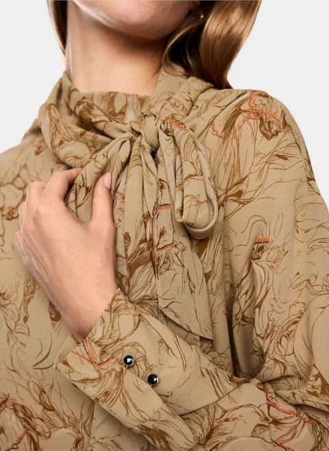 Блуза с панделка Marc Cain Collections — снимка 2